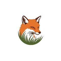 Obraz premium Alert Fox in Meadow