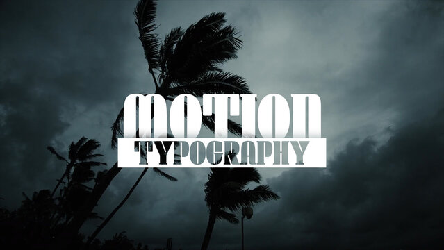 4K Motion Typography