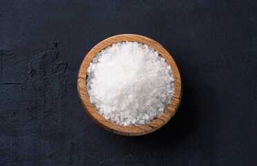  Organic salts on black background