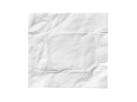 blank paper napkin