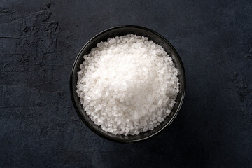  Organic salts on black background