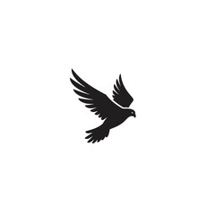 Obraz premium Flying Eagle Silhouette