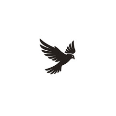 Fototapeta premium Flying Dove Silhouette
