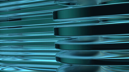 blue crystal glass icy delicate modern art linear abstract background