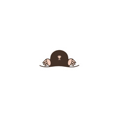 Fototapeta premium Curious Mole Emerging