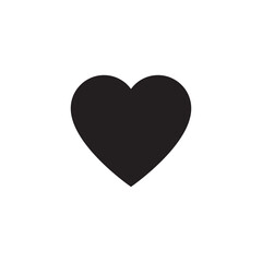 Love icon symbol isolated on white background.