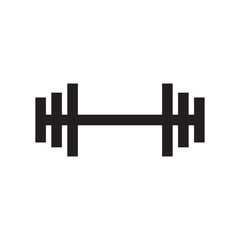 Obraz premium barbell icon symbol isolated on white background.