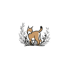Fototapeta premium Lynx in Bushes