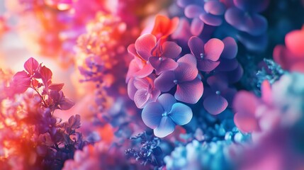 A smooth gradient of bright colors, creating a sense of depth and fluidity, ultra-detailed, 8k