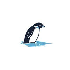 Obraz premium Penguin Standing on Ice