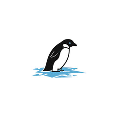 Obraz premium Penguin on Ice