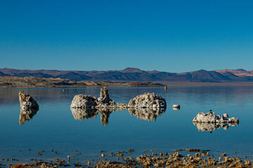 Momo Lake, California USA. Mono Lake Tufa State Natural Reserve