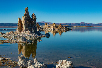 Momo Lake, California USA. Mono Lake Tufa State Natural Reserve