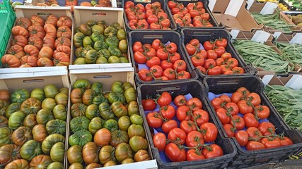 fresh vegetables from the farmer's market, the natural taste of nature