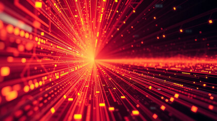 Naklejka premium hyper realistic visual of parallel blockchain technology, created by generative ai