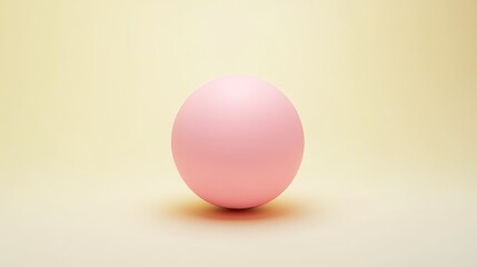 Fototapeta premium A soft pink pill on a pale yellow background, calm and inviting, ultra-detailed, 4k