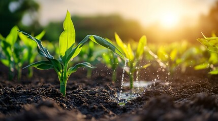 Efficient irrigation using drip tape in agriculture