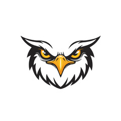 Fototapeta premium Fierce Eagle Face Illustration