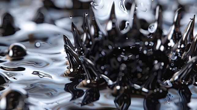 Captivating ferrofluid formations and mesmerizing liquid magnetism display
