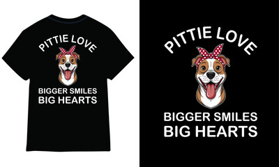 Pittie bull dog lover t-shirt design