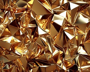 Abstract golden geometric shapes, luxury background.