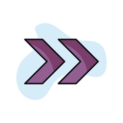 Right Arrow stock illustration