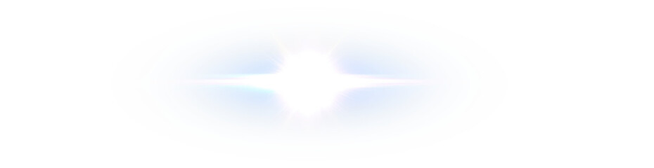 Png blue light effect reflections, neon illumination in yellow colors. Bright light lens. Png...