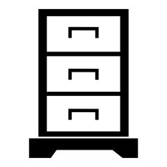 chest of drawers glyph icon