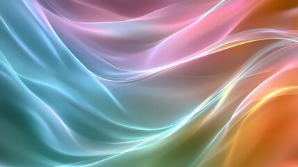 Fototapeta premium Abstract flowing fabric, pastel colors