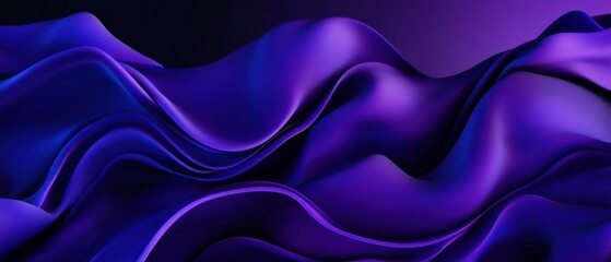 Obraz premium Abstract purple waves background with smooth flowing lines and elegant gradient Concept of modern design, luxury, and creativity