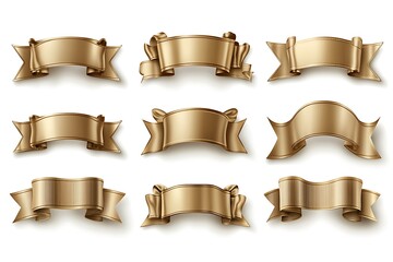 Gold Ribbons Design Collection