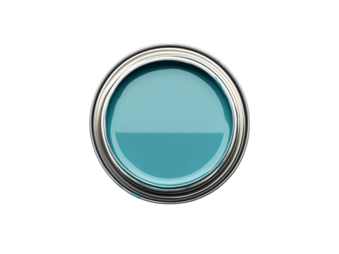 top view of paint can