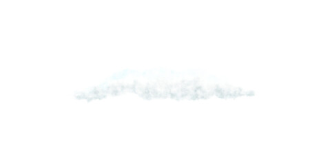 Realistic transparent white cloud, isolated. Fog, smoog. White steam flow, mist. Png illustration