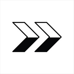 Right Arrow stock illustration