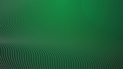 Green abstract with halftone background for backdrop or presentation