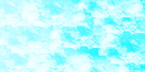 sunny sky blue light watercolor background. Aquarelle painting brush effect card paper textured canvas cloudy smoke space for text, entertaining card, template. aquamarine color graphics illustration
