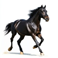 Obraz premium Majestic Black Horse Running