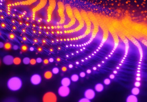 Vibrant Light Patterns Flow - Powered by Adobe