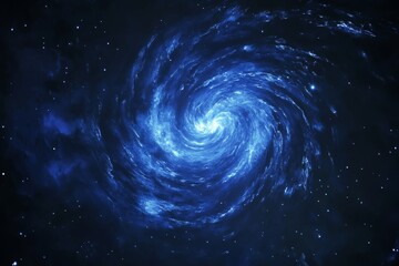 Cosmic spiral galaxy, swirling nebula, starlit void, cosmic background