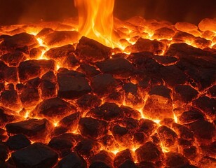 close up of fire flames