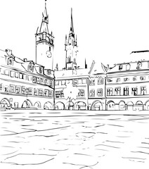 architecture, sketch, building, coloring page, drawing, church, vector, city, house, illustration, old, art, paris, town, design, europe, tower, castle, travel, home, cathedral, vintage, construction,