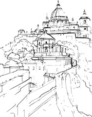 architecture, sketch, building, coloring page, drawing, church, vector, city, house, illustration, old, art, paris, town, design, europe, tower, castle, travel, home, cathedral, vintage, construction,