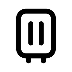 abstract Bag Shape line icon 