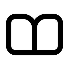 abstract Book Shape line icon 