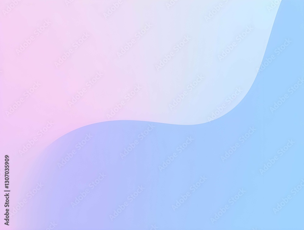 Leinwandbilder A soft, pastel gradient background with a subtle, flowing wave design, creating a gentle and calming visual experience