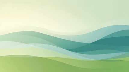 Obraz premium Abstract image representing layered hills of varying pastel shades