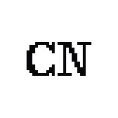 CN monogram logo design letter text name symbol monochrome logotype alphabet character simple logo