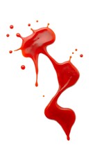 Blood Effect Ketchup Splashes Shape Letter L