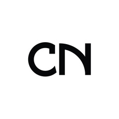 CN monogram logo design letter text name symbol monochrome logotype alphabet character simple logo