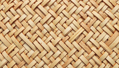 Intricate woven reed mat texture, natural elegance